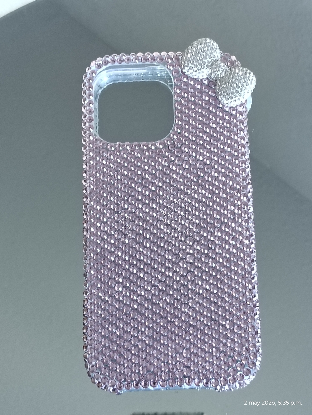 SANRIO Case with Pink Rhinestone Bow — for iPhone 16 Pro Max